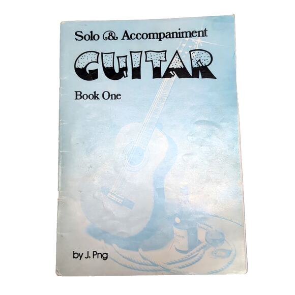 Solo & Accompaniment Guitar Books 1 & 2 by J. Png Vintage 1988 Learn To Play - Picture 2 of 12
